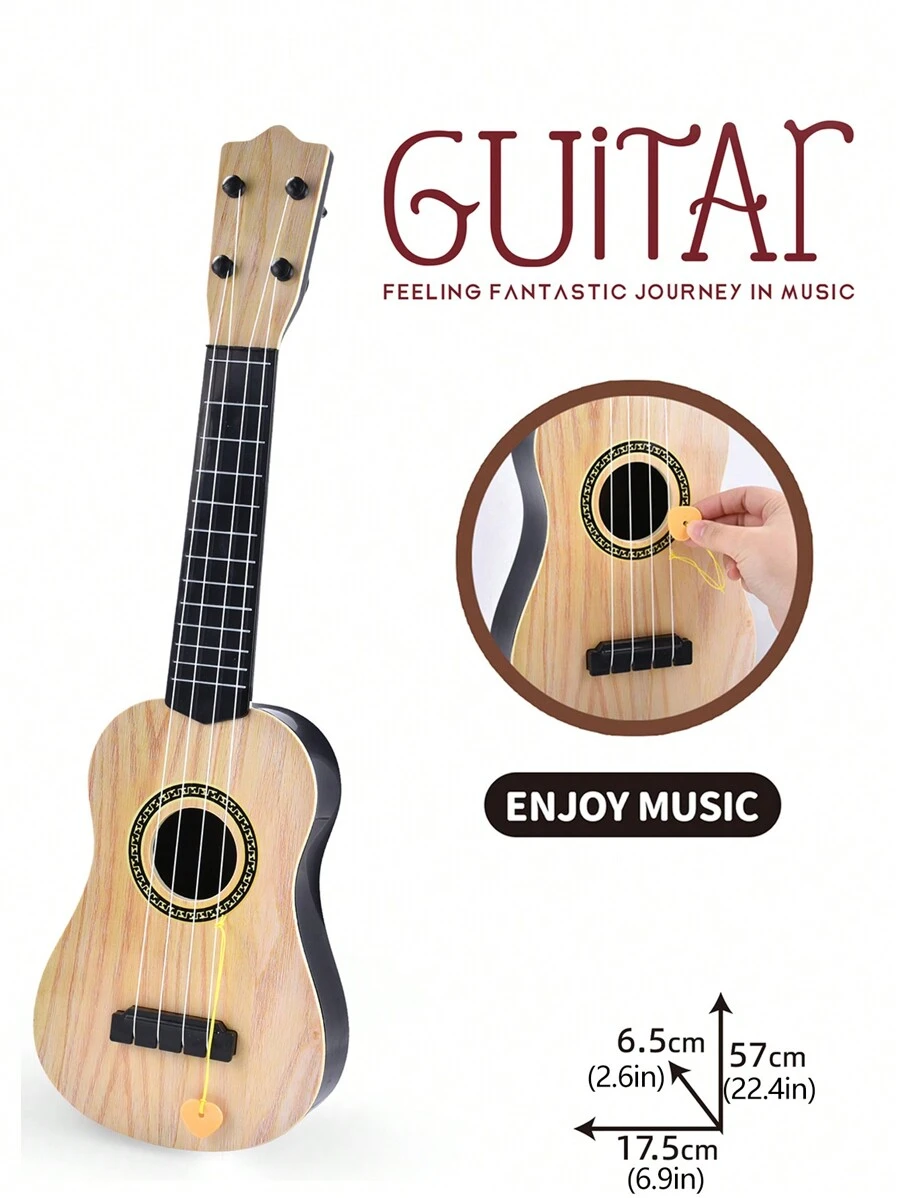 Kids' Toy Guitar For Toddlers - Khaki - View 1
