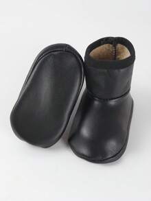 Thickened Leather Bottom Socks For Kids - Black - View 2