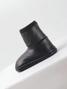Thickened Leather Bottom Socks For Kids - Black - View 3