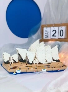 1入組著名的世界建築拼圖積木玩具套裝,包含倫敦塔橋、悉尼歌劇院、羅浮宮、羅馬競技場、艾菲爾鐵塔,適用於教育、藝術和收藏用途,生日/聖誕禮物 - 彩色 - 查看 4