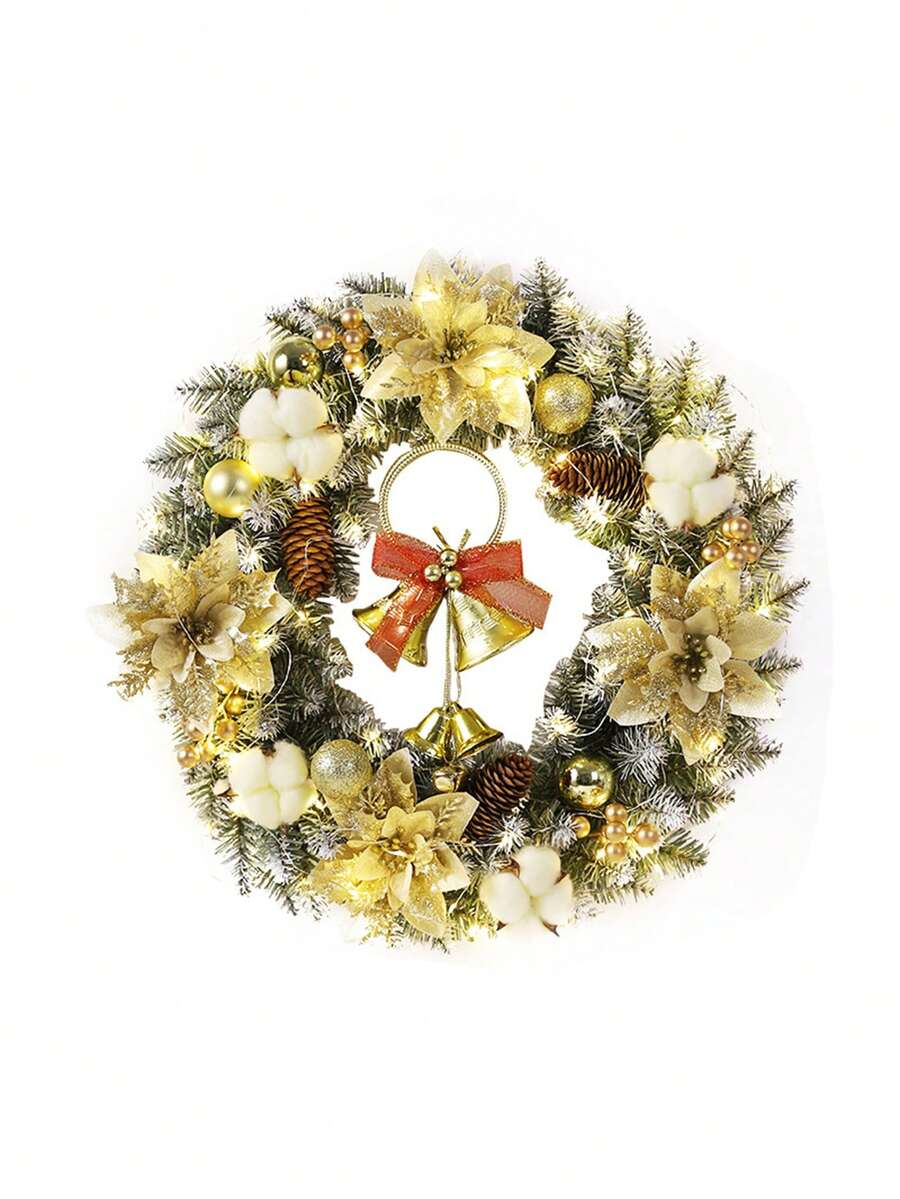 1入聖誕花環,適用於節慶裝飾,道具,門和場地掛飾