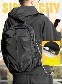 Mochila Escolar Bolsa Casual Urbana Para Laptop 15.6 Carga Usb Backpack OI