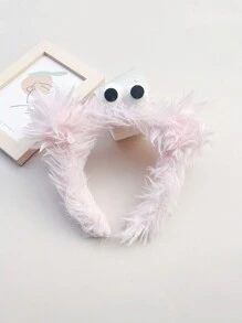 1個可愛的填充怪獸頭箍,dopa-mine風格,有趣的青少年女孩髮飾,洗臉時禮物、派對頭飾