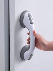 1入家用吸盤式浴室淋浴扶手,無需鑽孔的玻璃門把手,防滑安全門拉手適用於老年人 - 隨機 - 查看 4