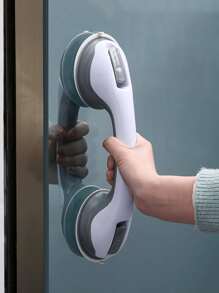 1入家用吸盤式浴室淋浴扶手,無需鑽孔的玻璃門把手,防滑安全門拉手適用於老年人 - 隨機 - 查看 1