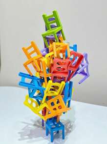 18 piezas Juego de apilamiento de sillas, juguete educativo para niños, taburetes de mesa, juguete de interacción entre padres e hijos. Adecuado para tiempo de ocio familiar/Navidad/Navidad, Juegos, Juguetes para niños, Juegos, Navidad, Juguetes para niños, Juguetes STEM, Juegos en Familia, Regalos para Gamers, Juegos, Juegos Navideños, Juguetes para Niños, Juegos, Juegos Navideños, Juguetes para Niños - Multicolor - Ver 7