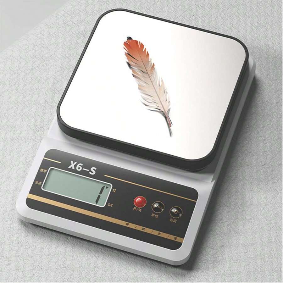 1 件小型電子秤,電池/usb 充電,高精度廚房秤,適用於烘焙和食品、商業/個人用途 - 白色 - 查看 1