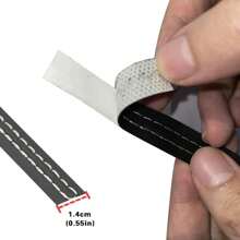 2米通用汽車裝飾線pu皮革編織裝飾線適用於汽車儀表板/中控臺面板內飾縫隙diy汽車內飾配件 - 藍色 - 查看 2