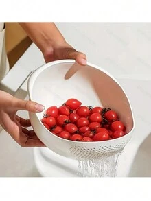 1 Pieza Escurridor De Plástico Para Lavado De Arroz - Azul - Ver 5