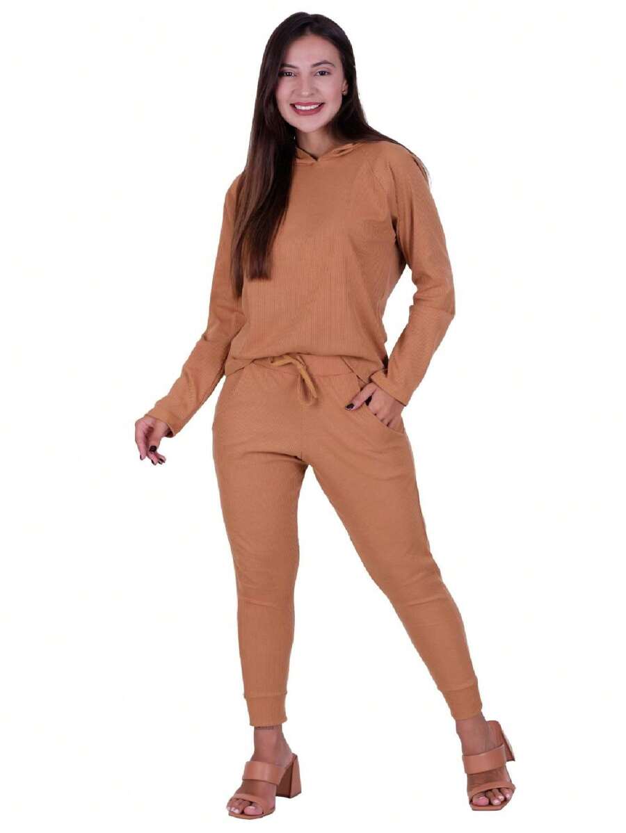 Women Two-piece Outfits - 米色 - 查看 1