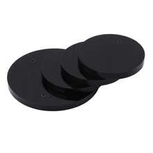 1pc Acrylic Three Layers Round Jewelry Rotary Display Stand, Jewelry Showcase - Black - View 6