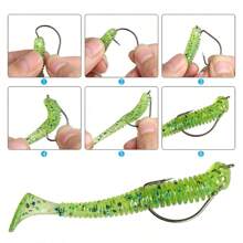 50pcs/Set Fishing Hook Carbon Steel Crank Hook Hanging Hook Stainless Steel Hook Weedless Jigging Hook Mustad Hook Jig Head Hook Fishing Hook