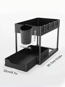 1入組多格廚房收納架 - 黑色 - 查看 4