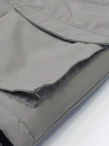 SOLOCOTE Tween Boy 翻盖口袋派克大衣