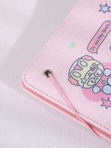 A5 Cartoon Themed Planner, Loose Leaf Notebook, Colorful Note Pad - Pink - View 8