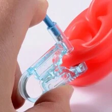 1pc New Automatic Disposable Ear Piercing Gun, Stainless Steel Ear Stud, Piercing Earrings Kit - Multicolor - View 4