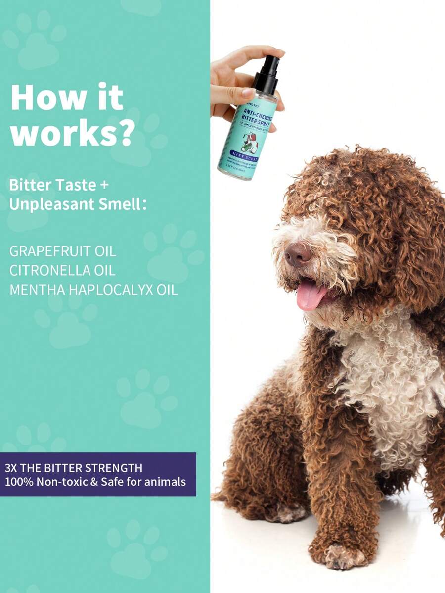 Bitter Apple No Chew Spray for Dogs, Stop Chewing, Licking, and Biting