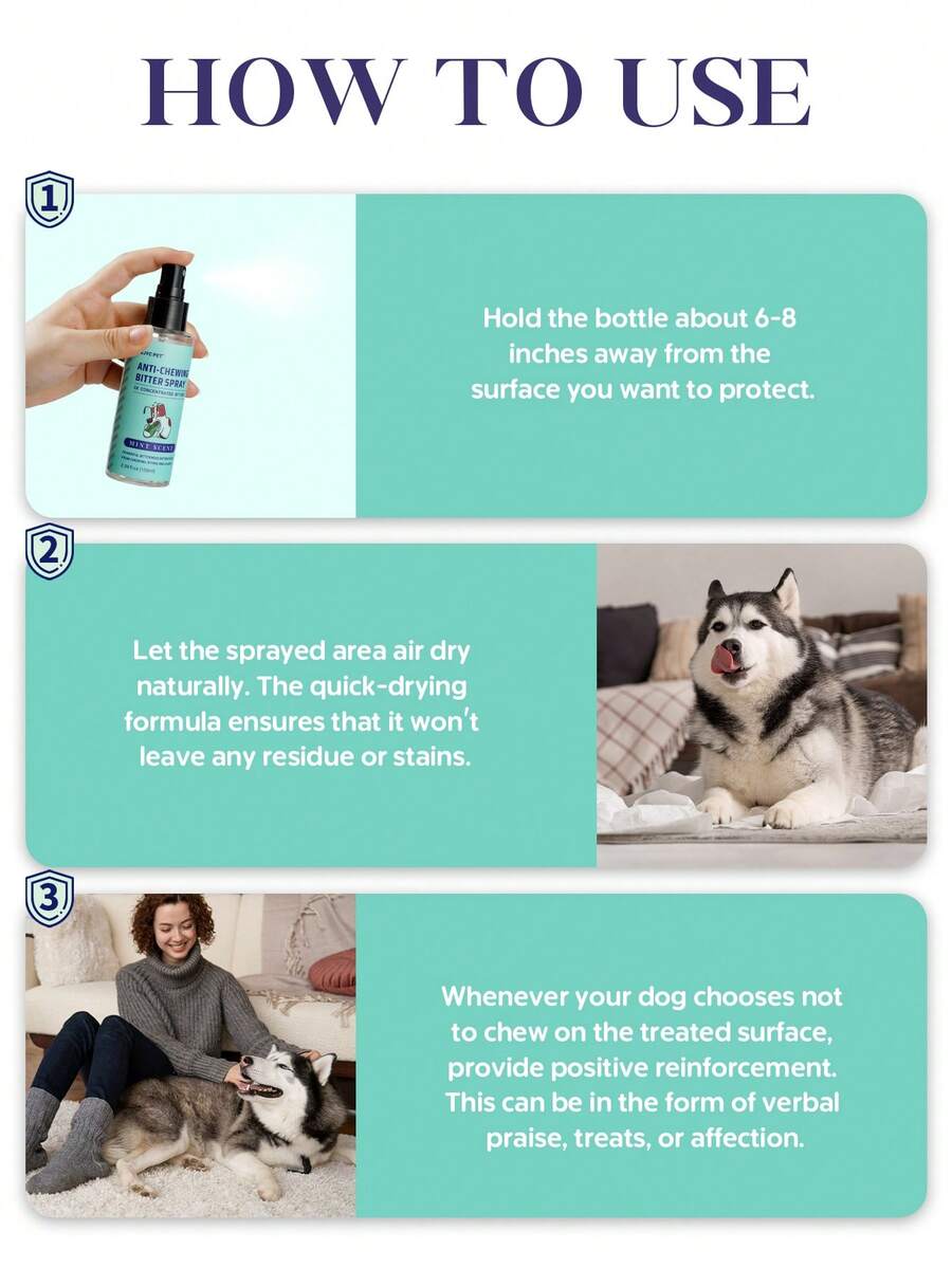 Bitter Apple No Chew Spray for Dogs, Stop Chewing, Licking, and Biting