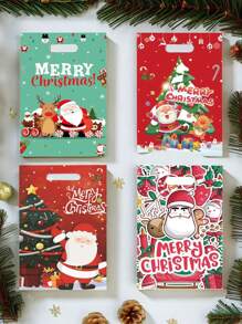 10入組聚會用品,聖誕樹派對串珠禮物袋,聖誕老人裝飾用品,小型企業用品,購物袋,聚會禮物袋,結婚生日聚會禮物袋,手工編織手提袋,派對小禮物,派對禮物裝飾,結婚裝飾 - 紅色 - 查看 5