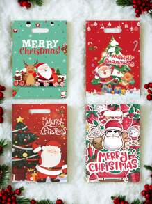 10入組聚會用品,聖誕樹派對串珠禮物袋,聖誕老人裝飾用品,小型企業用品,購物袋,聚會禮物袋,結婚生日聚會禮物袋,手工編織手提袋,派對小禮物,派對禮物裝飾,結婚裝飾 - 紅色 - 查看 4