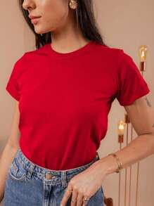 Women T-Shirts - 紅色 - 查看 3