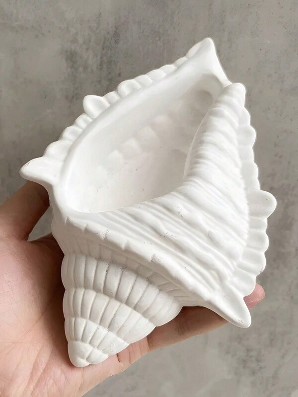 Moules de décoration en forme de coquillage pour la fabrication de bougies, de jardinières à succulentes, de résine époxy, moules en silicone DIY