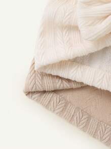 2pcs Newborn Baby Hat Set, Spring/Autumn Bowknot Headscarf Cap, 2-9 Months Love Valentine