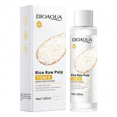 BIOAQUA 120ml 米漿保濕爽膚水,滋養保養品,舒緩乾燥肌膚,緊緻肌膚,日常護膚爽膚水