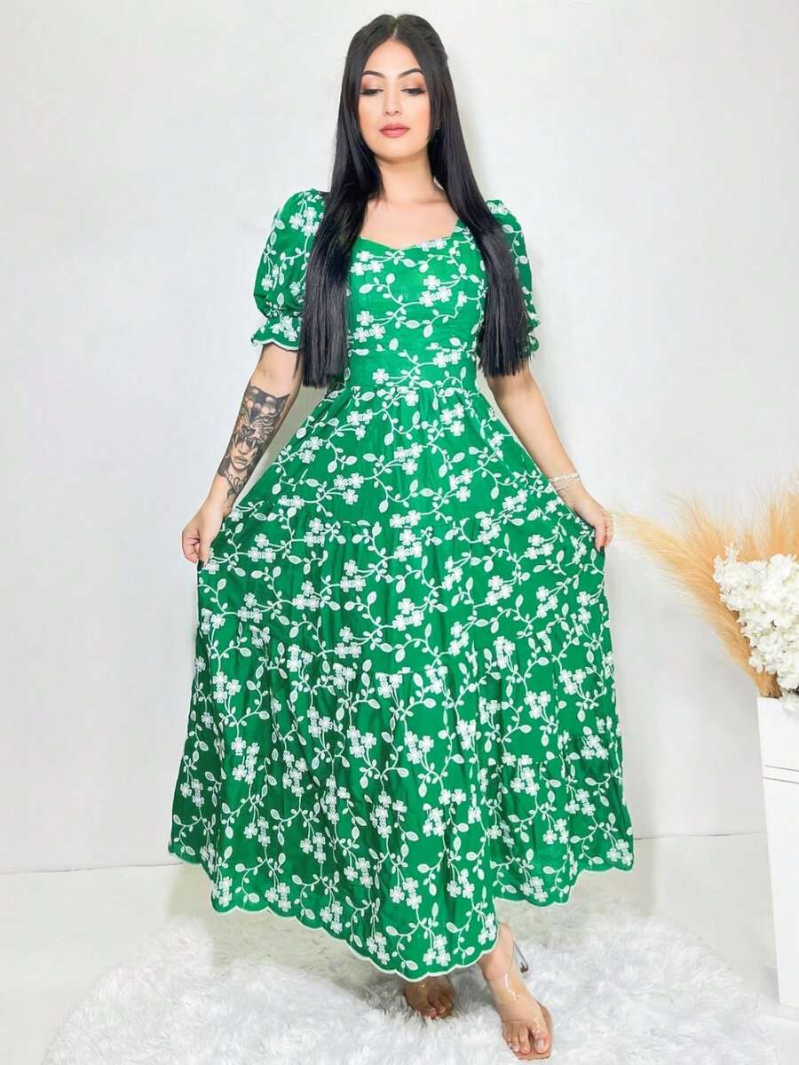 Women Dresses - 綠色 - 查看 1