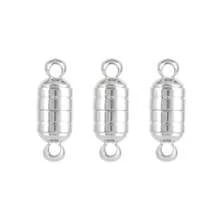 5入組幾何形磁扣端部扣子磁扣連接器,適用於diy手工製作皮繩手鍊項鍊珠寶製作 - 彩色 - 查看 13