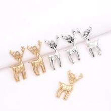 10入組聖誕麋鹿造型diy汽車掛飾,裝飾配件 - 彩色 - 查看 7