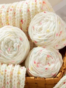 1pc Rainbow Iceland Doudou Thread Scarf Bag Sweater Hand-knitted DIY Thread 50g/pc - White - View 9