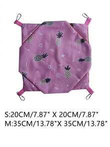 1pc Pineapple Print Pet Hammock - Multicolor - View 4