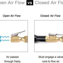 2pcs Air Chuck For Car Tires, Heavy Duty Open Flow Lock On Tire Chuck With Clip For Inflator, Gauge Compressor Accessories, Yellow - Gold - View 8