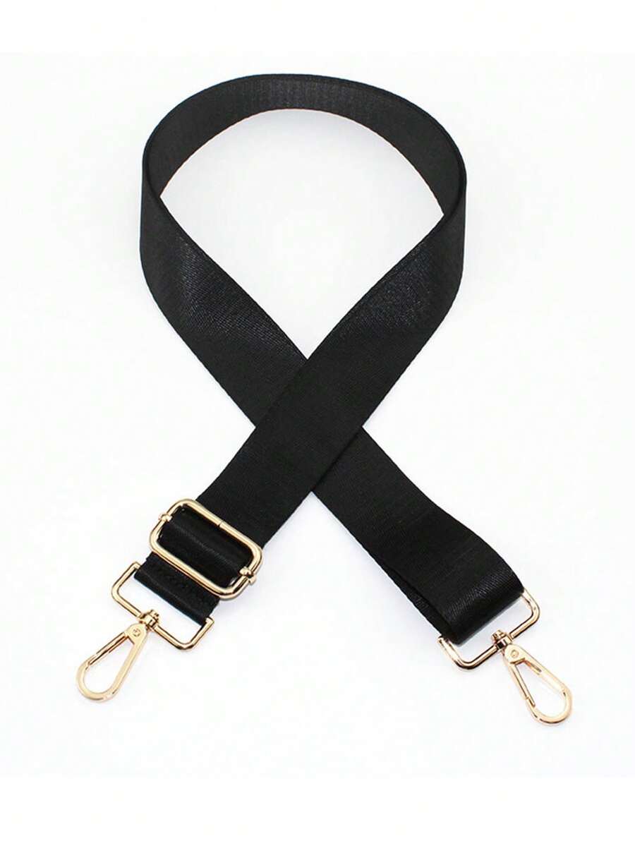 1pc Wide Purse Strap Replacement Crossbody Shoulder Bag Adjustable - Black - View 1