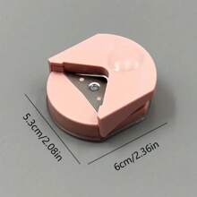 1 件卡片和照片角刀,附打孔剪刀,適合 Diy 剪貼簿,適合切割 3 張 0.4 毫米厚的紙張,非常適合農曆新年賀卡、婚禮邀請函、生日派對邀請函裝飾 - 粉色 - 查看 5