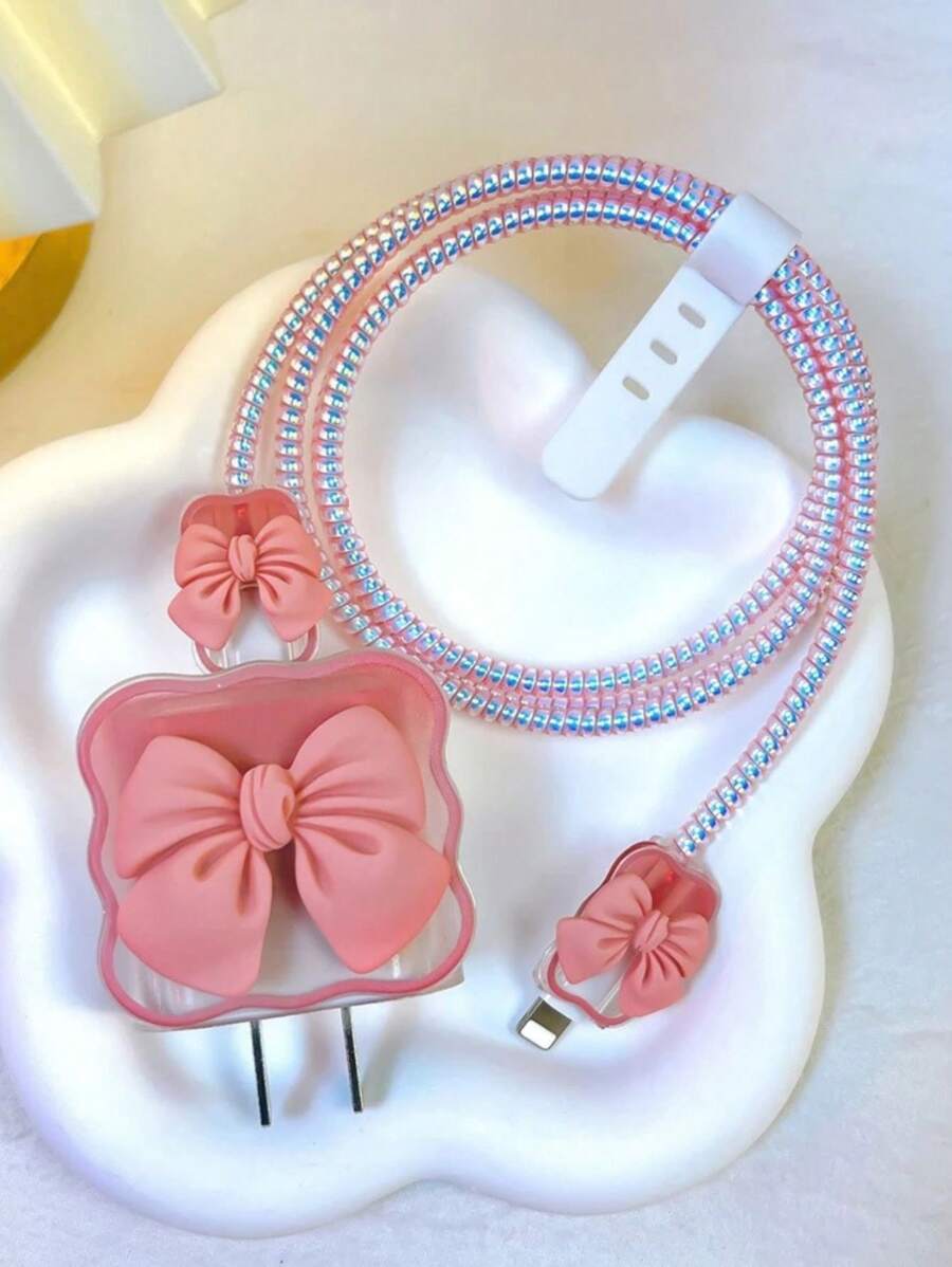 Cable Storage - Laço borboleta rosa - ดู 1