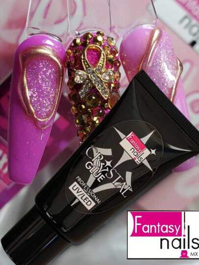 Cristal Glue pegamento para Cristales de uñas decoraciones de secado en lampara UV LED Fantasy Nails uso profesional