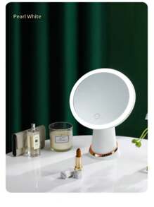 Espejo De Maquillaje Con Luz Led Inteligente Para Tocador, Dormitorio, Multi-funcional De Alta Calidad - Blanco - Ver 10