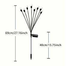 戶外 Led 太陽能風力螢火蟲草坪燈,花園裝飾燈,節日搖擺設計 - 白色 - 查看 4