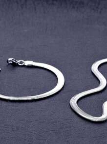 Men's Necklace Sets - Bạc - Xem 2