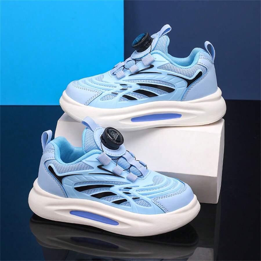 兒童運動鞋，皮革和網眼布料製成，適用於跑步和休閒鞋，適用於秋季和冬季