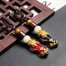 1pc Temperature Changing Lucky Money Toad Keychain For Car, Bag, Couples Gifts, Daily Carry Feng Shui Lucky Charm Toad - Multicolor - View 3