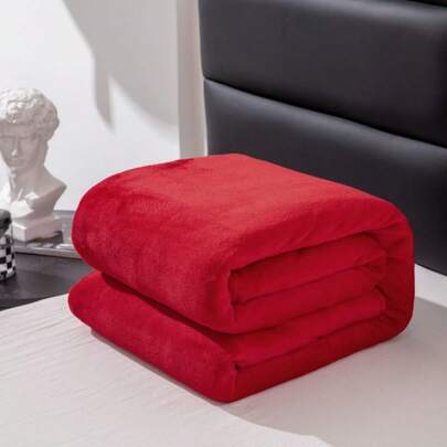 Red Flannel Fleece Blanket Bedspread