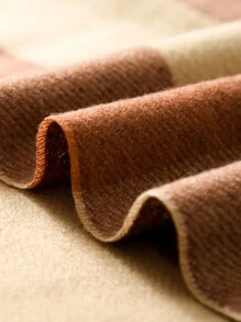 1 Miếng Của phụ nữ Kích thước lớn Nâu Kẻ sọc Viền tua Cashmere Ấm áp & Đơn giản & Đúng mốt Khăn choàng khăn Đối với Sử dụng hàng ngày - Nhiều màu - Xem 7