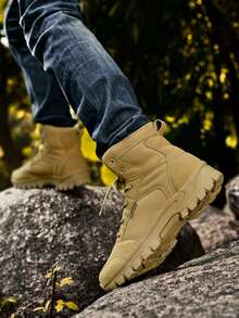 Chống thấm nước ngoài trời Bốt cao cổ Đối với Núi & Sa mạc , Đi xe máy , Leo , Đi bộ du lịch - Màu vàng - Xem 3