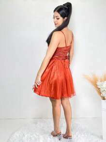 Women Dresses - Màu Cam san hô - Xem 2