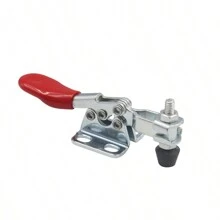 2 Piezas Abrazadera Horizontal De Agarre Rápido Para Carpintería Y Fijación, Herramienta De Abrazadera De Agarre Rápido - Plateado - Ver 1