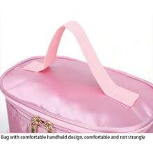 1 Pieza Bolsa De Cosméticos Con Correa Ajustable - Rosa - Ver 2