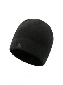 Gorro De Deporte Para Correr, Gorro De Punto De Terciopelo Delgado A Prueba De Viento Y Caliente - Negro - Ver 10